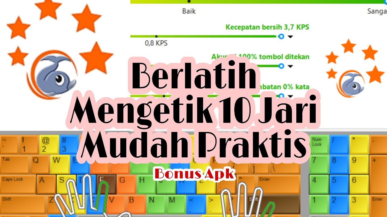 Mengetik 10 Jari dengan Aplikasi di Laptop. Dijamin cepat bisa ☺ | part 1