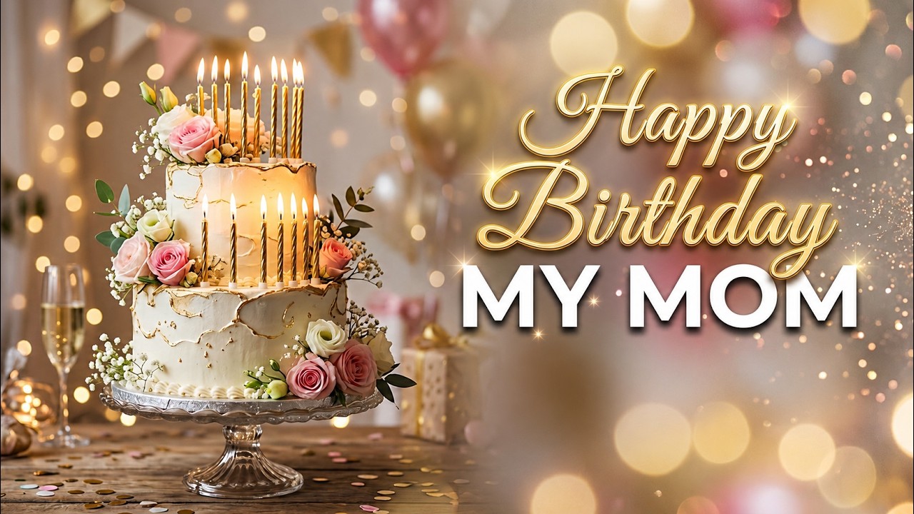 Happy Birthday to You My Mom 🎂 Best Birthday Celebration Song 2026 🎁