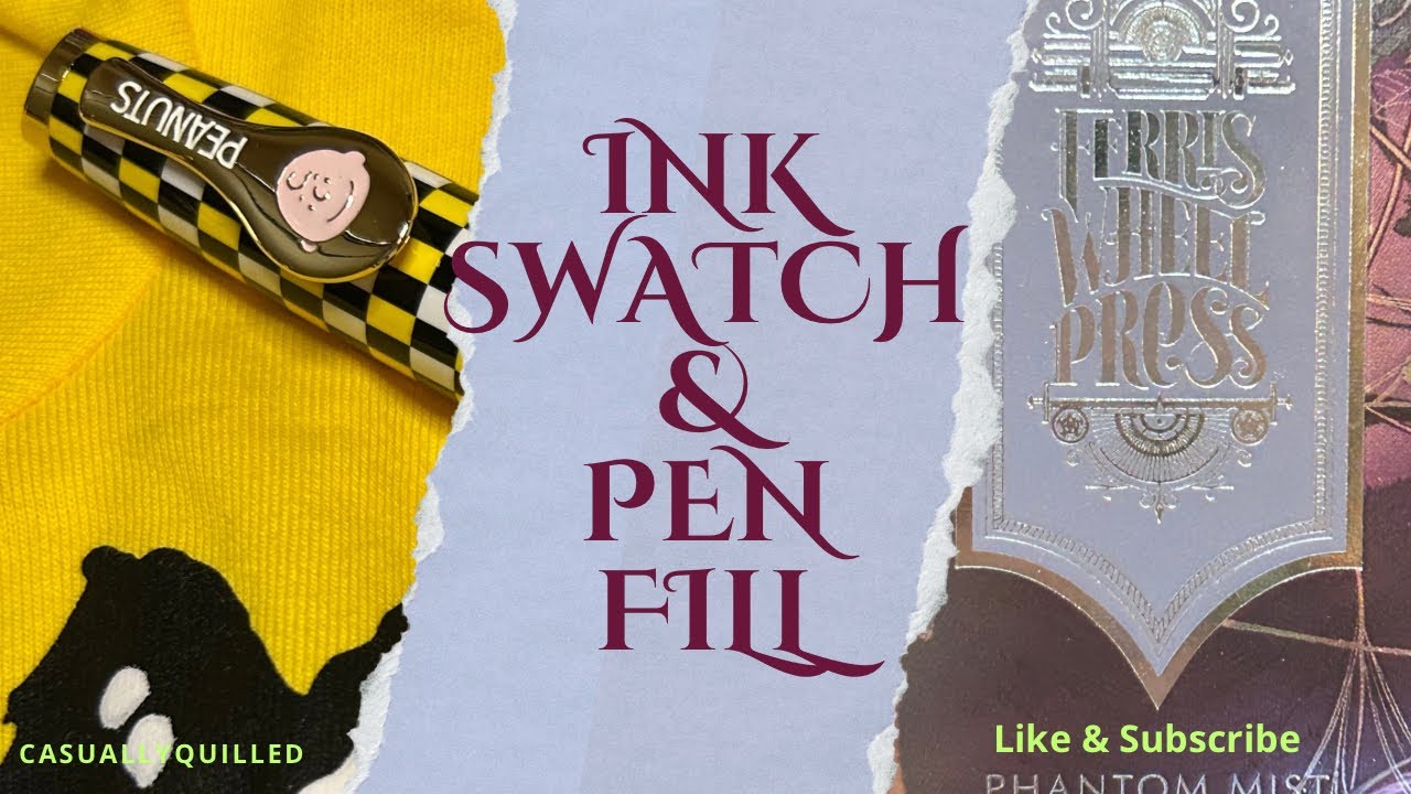 *New ink swatch!* Ferris Wheel Press, and Esterbrook Charlie Brown