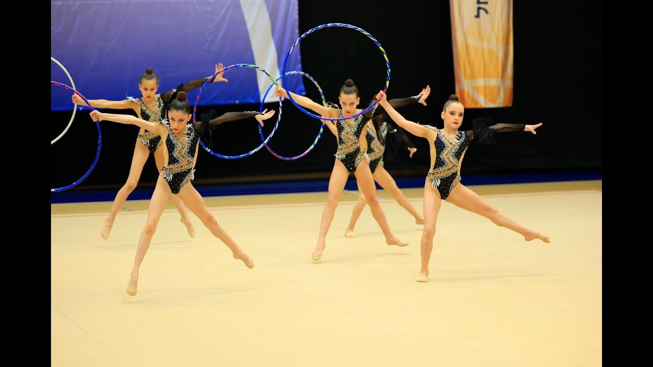 We Did It Together 💛 | 5 Hoops Group Routine | 1st Place Champion 🥇קבוצתי 5 חישוקים