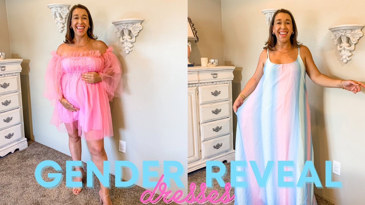 Gender Reveal Dresses•Gender Reveal Party•Baby Shower Dresses•Baby Shower Outfit•Maternity Dresses