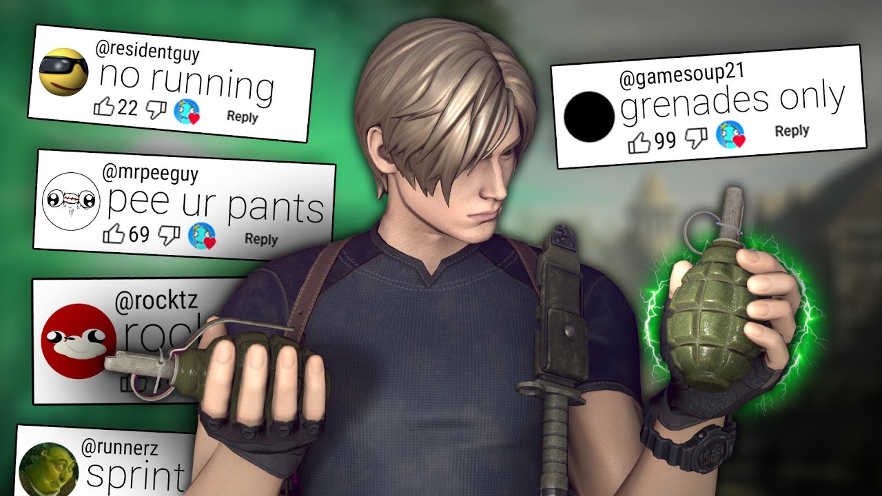 RE4R, но я попробовал ваши УЖАСНЫЕ идеи для челленджей...