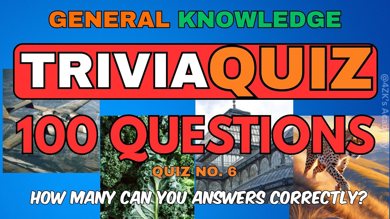 IF YOU CAN SCORE 40/100, YOU ARE INTELLIGENT! TAKE THIS GENERAL KNOWLEDGE TRIVIA QUIZ TO FIND OUT!
