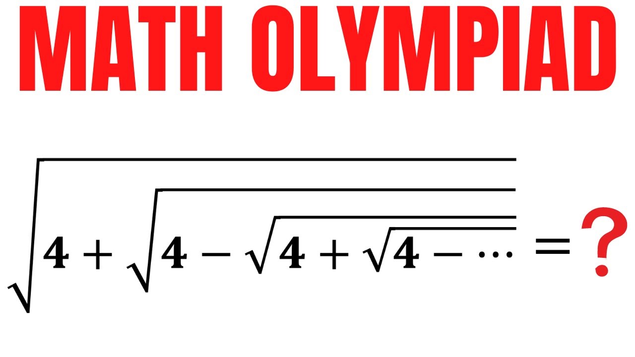 Math Olympiad | Learn how to solve the Radical problem | Math Olympiad Training