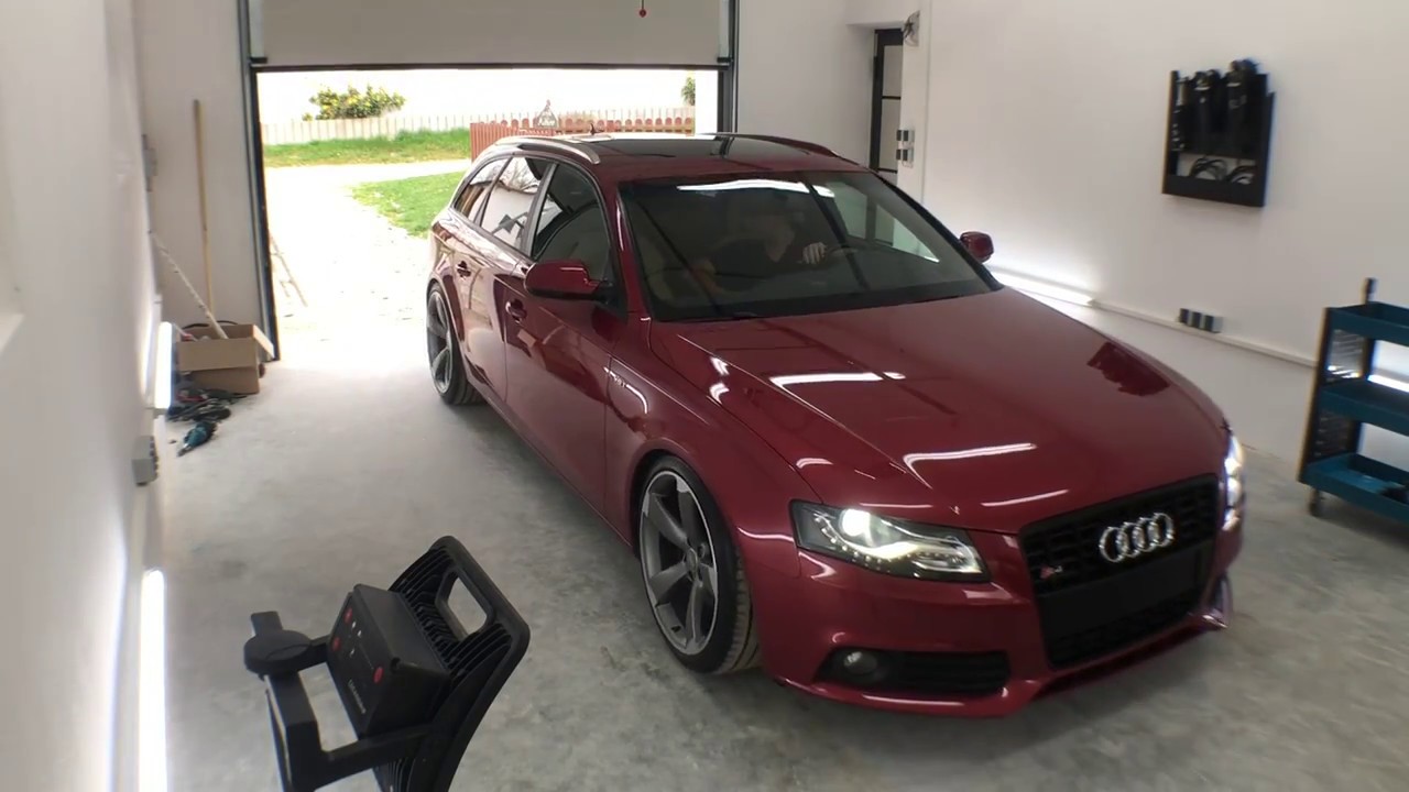 Detailing A4 B8 Avant Granatrot Perleffekt