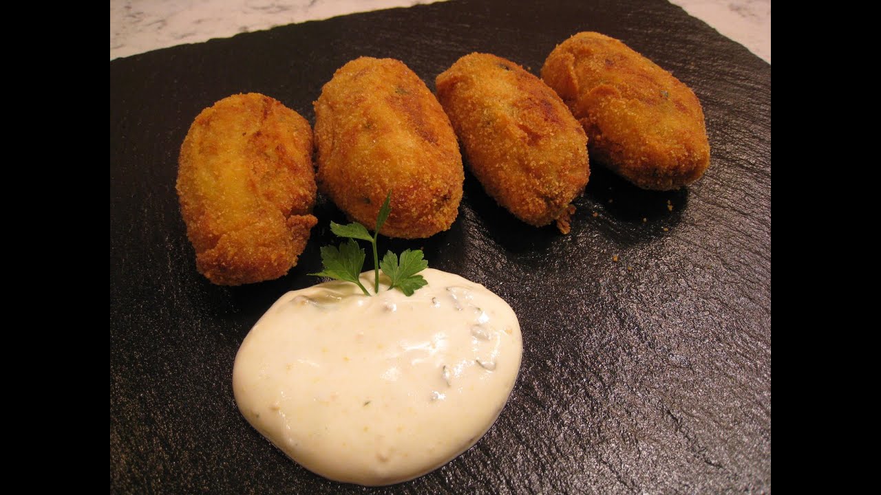 Cómetelo |  Croquetas de garbanzos con bacalao