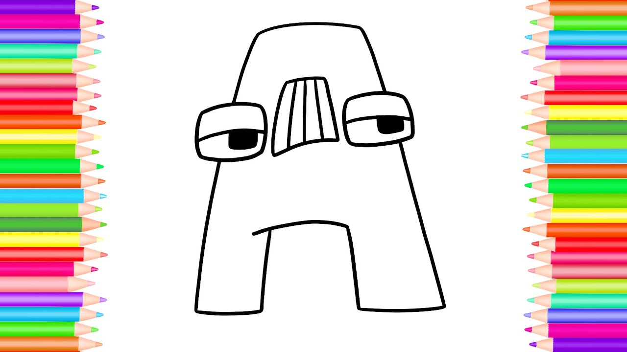 Alphabet Lore Coloring pages  How to color Alphabet Lore  DRAWING and COLORING PAGE