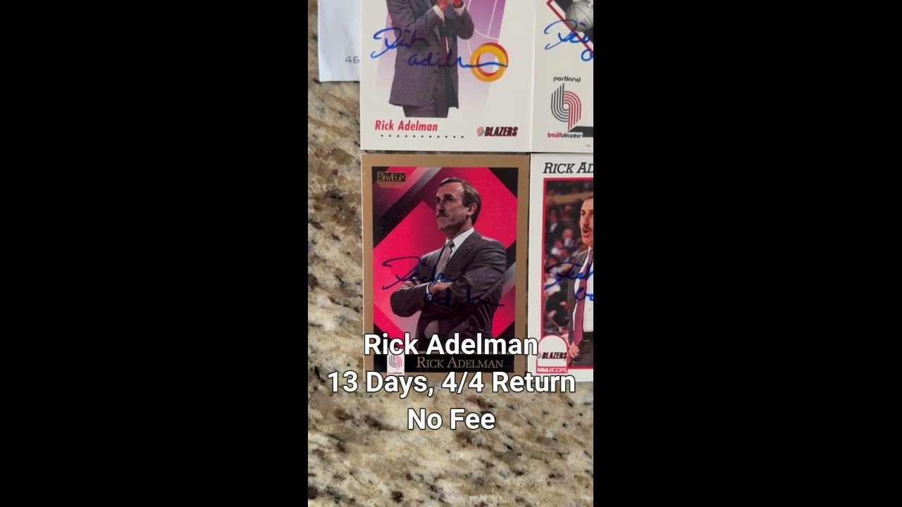 Rick Adelman TTM Autograph 4/4 Return | Blazers #ttmsuccess #sportscards #nba #nbahalloffamers