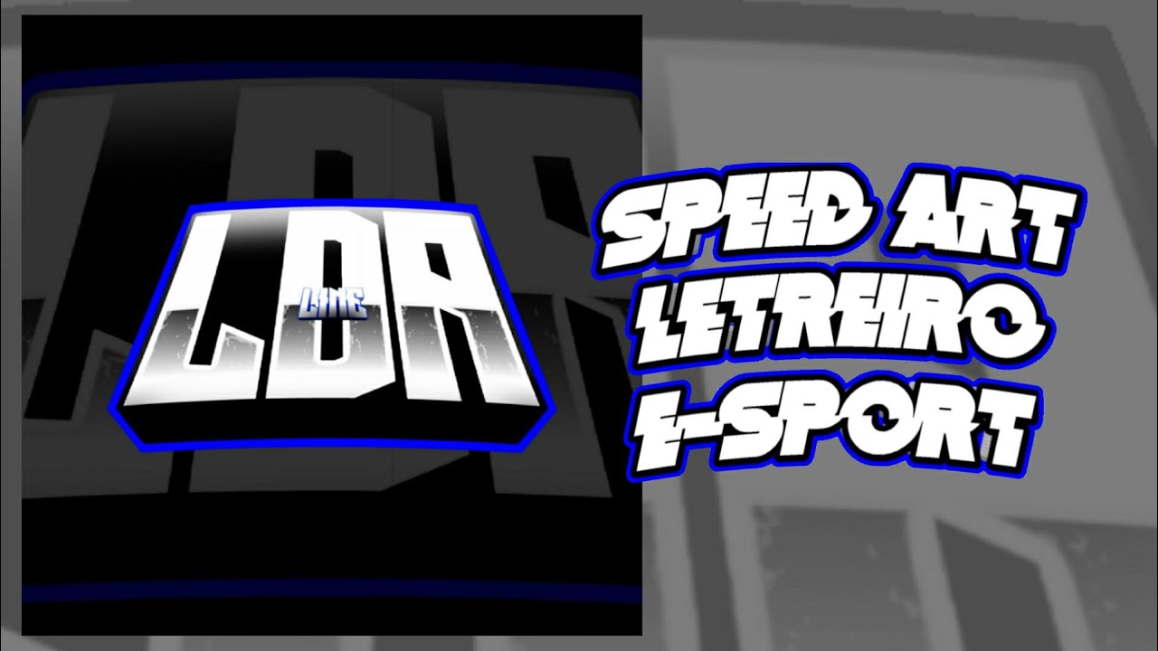 LETREIRO E-SPORTS | SPEED ART | LOGO DE LINE