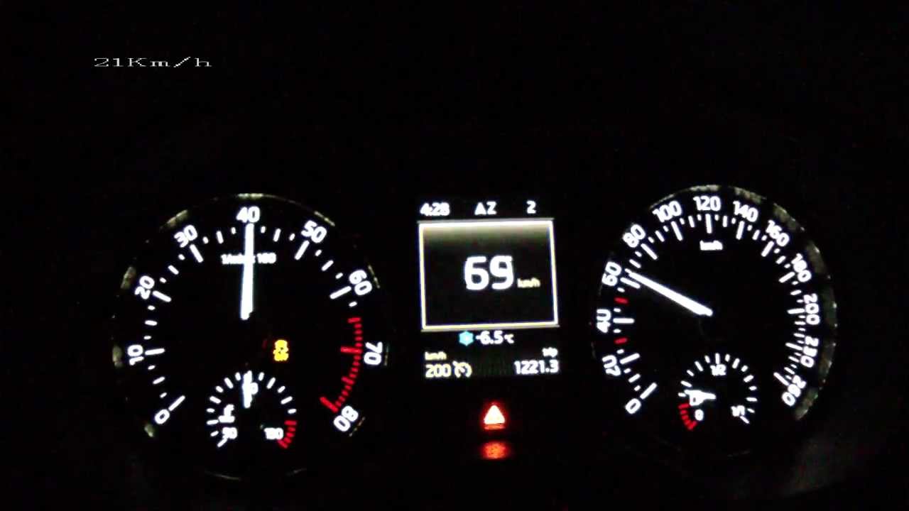 New Skoda Octavia 3 1,2 TSI - acceleration 0-190 km/h and other tests