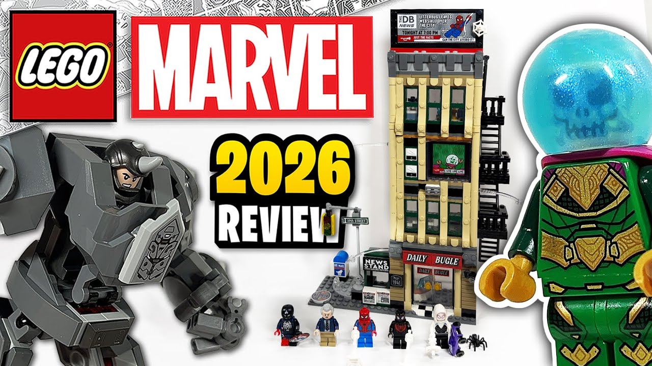 LEGO Marvel Spider-Man vs. Mysterio: The Daily Bugle (76342) — обзор набора 2026 года