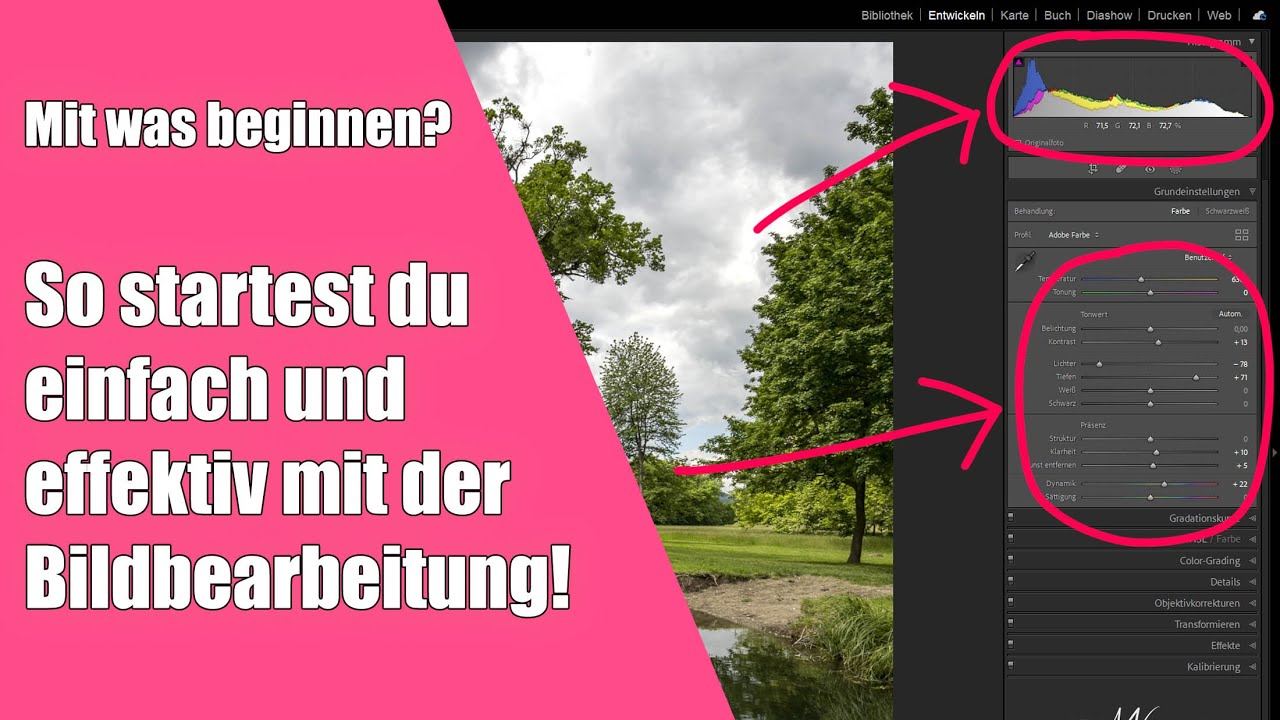 Fotos effektiv bearbeiten als Anfänger: So startest du ganz easy mit der Bildbearbeitung!