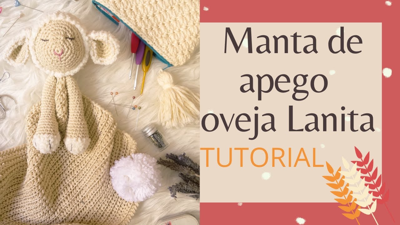 MANTA DE APEGO DE GANCHILLO con oveja / Tutorial/ Cómo tejer manta crochet amigurumi oveja