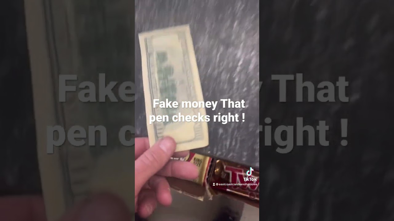 Thieves are printing fake money that checks right !