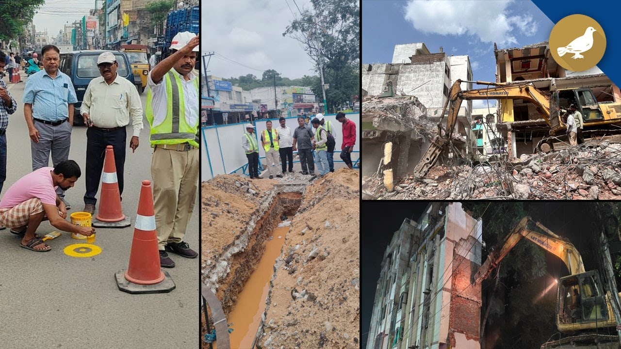 Hyderabad metro rail works in Old City gain pace
