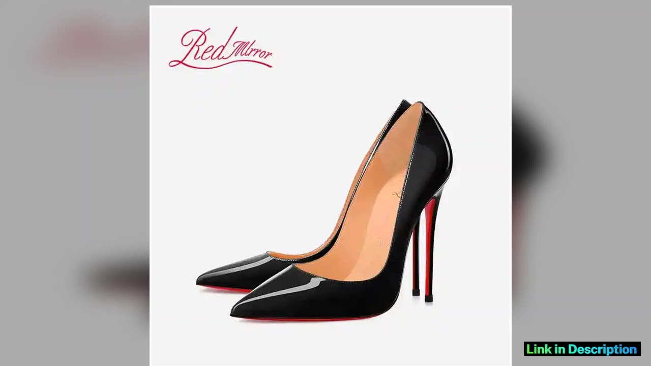 Black Womens elegant high heels Red Shiny Bottoms Luxury Brand Women heels 2025 trend Pointed Toe S