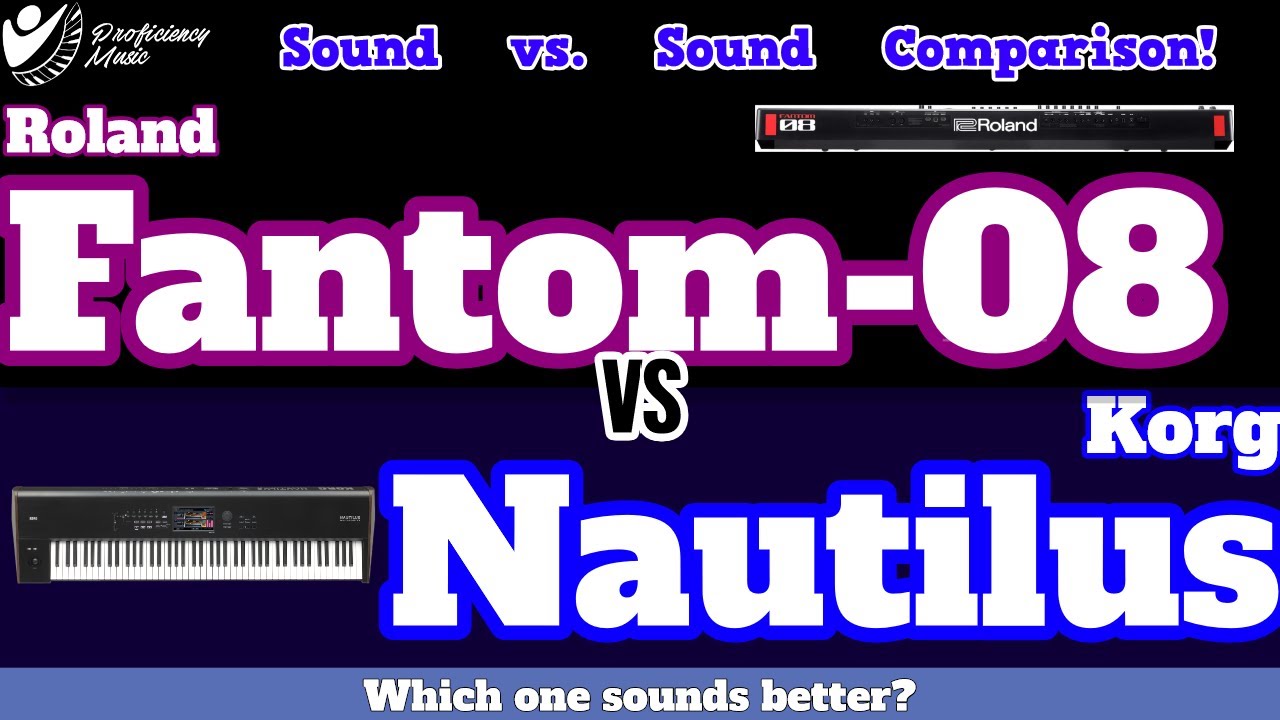 Roland Fantom-08 vs Korg Nautilus: Sound vs Sound COMPARISON! Which one SOUNDS better?