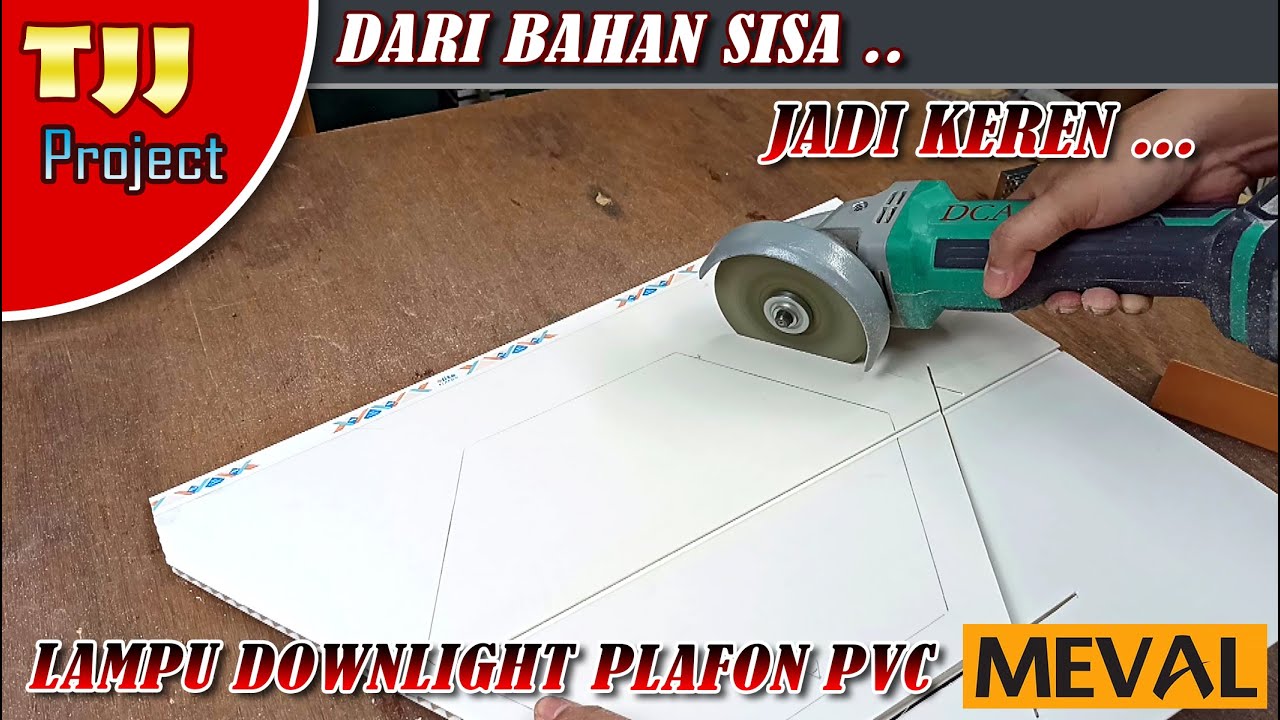 Bikin variasi lampu downlight plafon pvc 3 warna // MEVAL LED