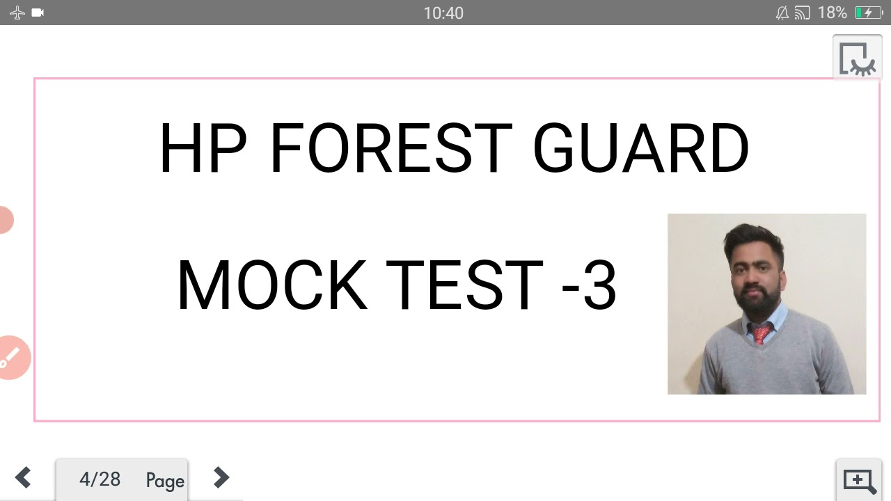 Hp forest guard mock test no. 3