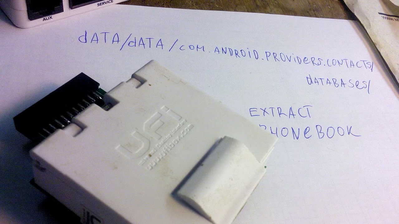 extract phonebook using Ufi Box.