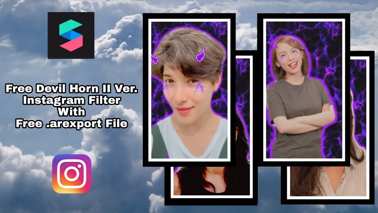 Free Instagram Filter |Devil Horn II Ver. Effect | Spark Ar Tutorial |Free .Arexport File #ravieditz