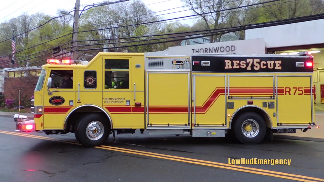 Thornwood FD Engine 88 + Car 2471 + Tower Ladder 1 + Rescue 75 + Utility 55 Responding