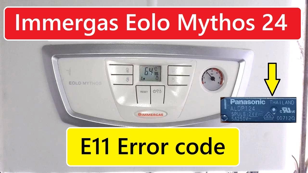 Immergas Kombi E11 error