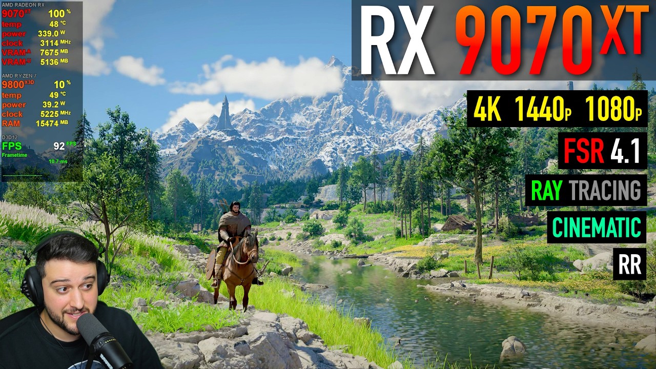 RX 9070 XT - Багровая пустыня - FSR 4.1 спасает положение! (1080p, 1440p, 4K)