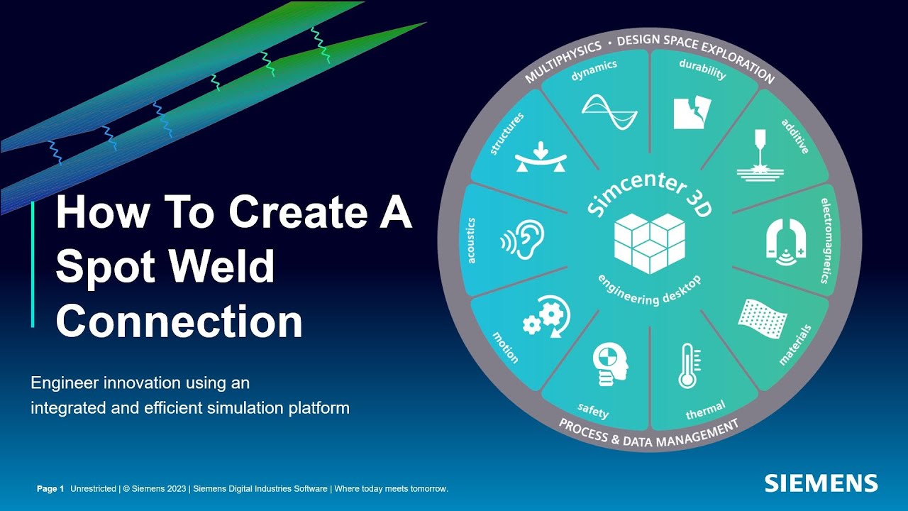 How To Create A Spot Weld Connection