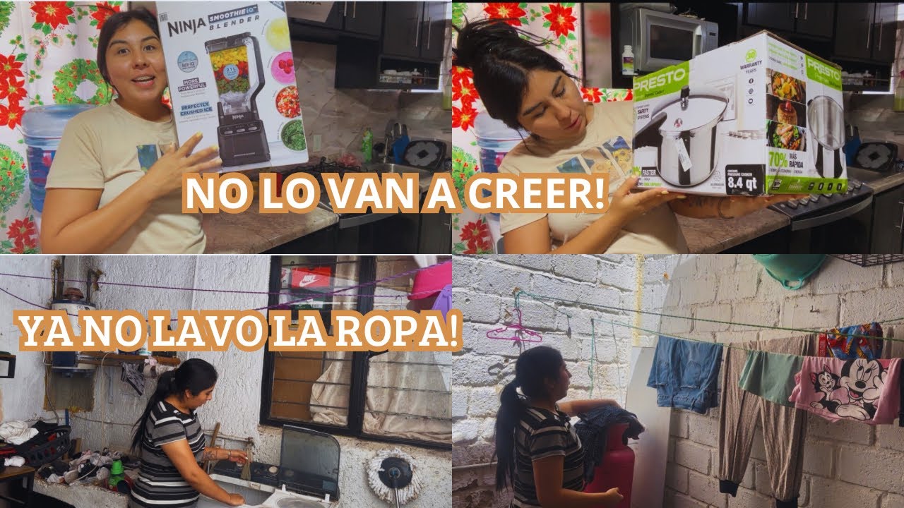 YA NO LAVO YO LA ROPA🙈NUEVAS COSAS PARA LA COCINA 🧑‍🍳 VLOG