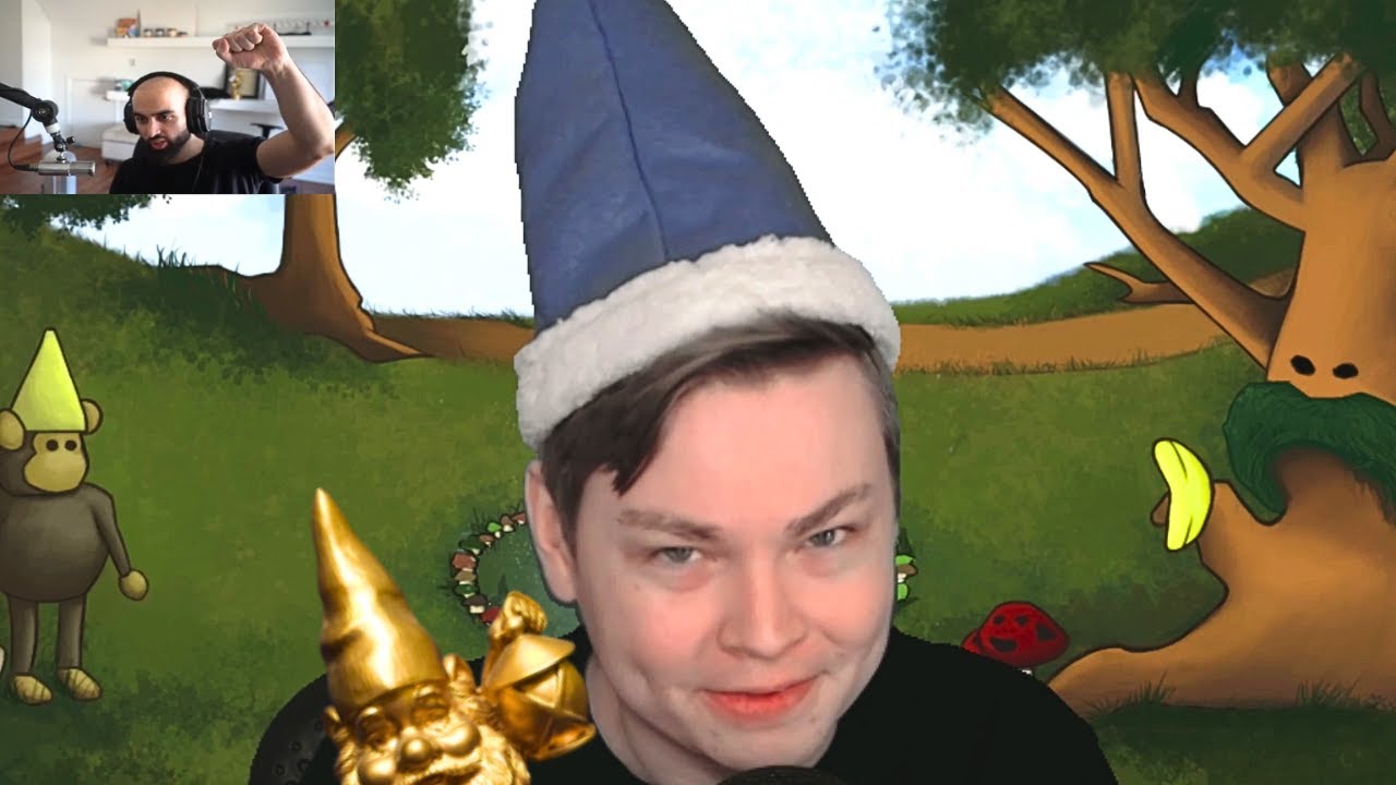 Gnomonkey Steals A Golden Gnome