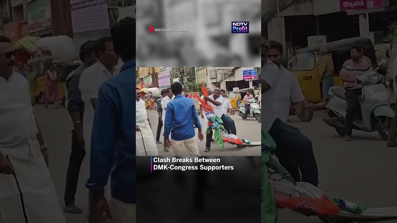 Clashes Erupt Between DMK-Congress Supporters In Tamil Nadu #shorts #tamilnaduelection2026
