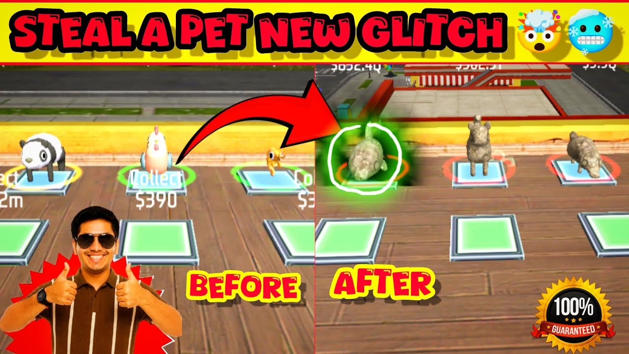 Steal A Pet Double Pet Glitch 🤯🥶 || Steal A Pet New Glitch 🤯🥵 #freefire #garenafreefire 