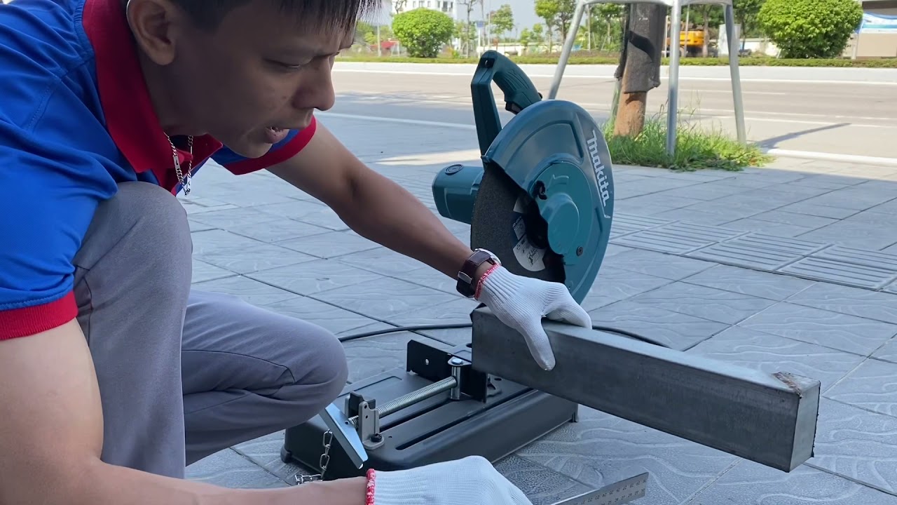 Cắt thử giới thiệu Máy cắt sắt makita LW1401 thợ chuyên nghiệp dùng nhiều nhất