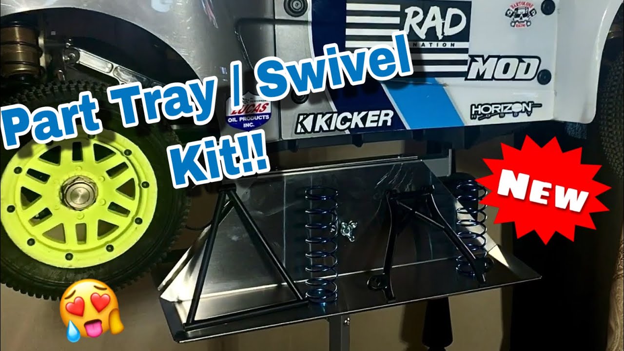 Custom tool/part try and swivel setup for the Ridgid 1/5 scale stand