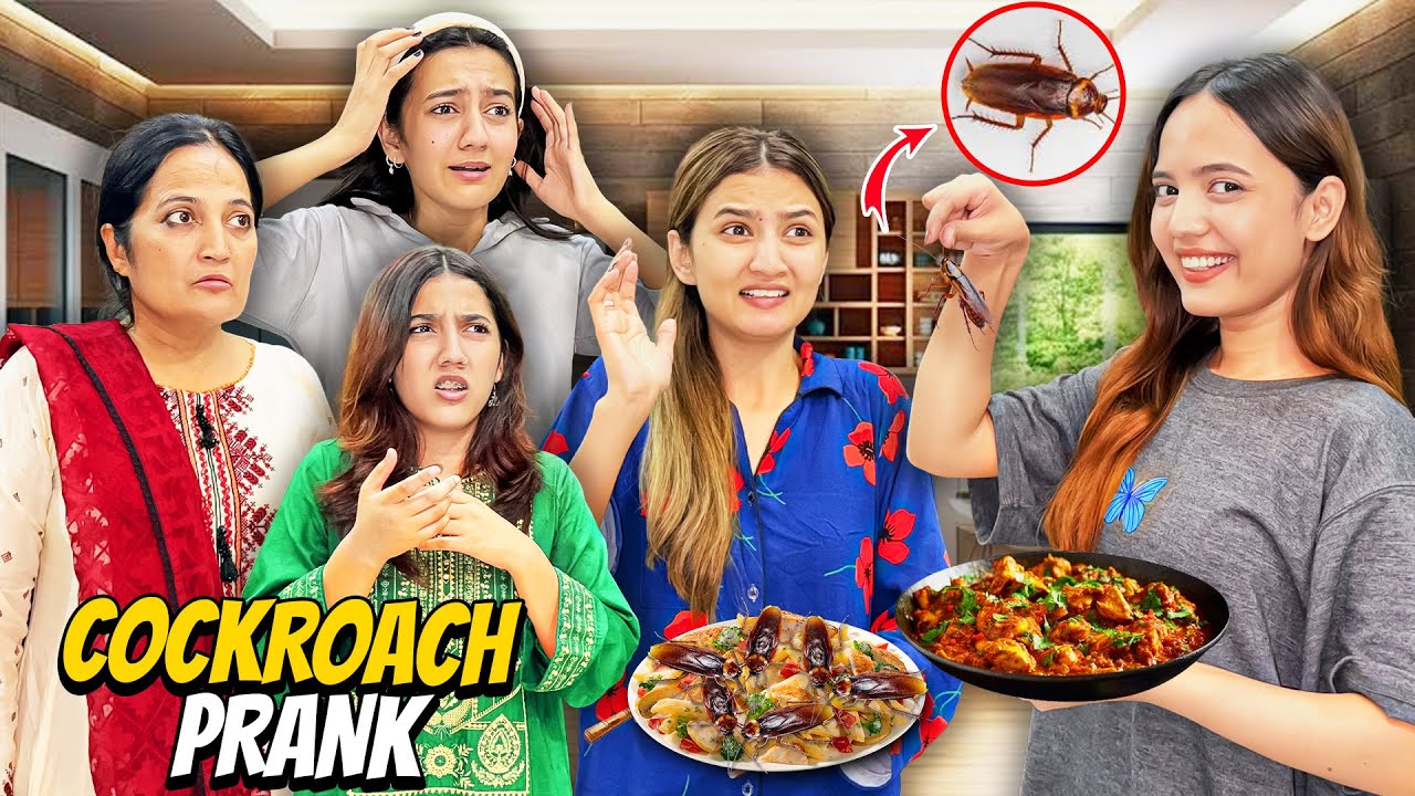 Khanay Mein Cockroach Daal Dia🤣|Prank On My Family😱|Sistrology
