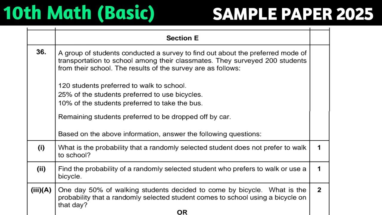 A group of students conducted a survey to find out about the preferred mode of transportation to