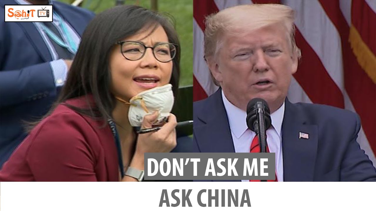Donald Trump ends press Don t ask me  ask China | Sahit Tv