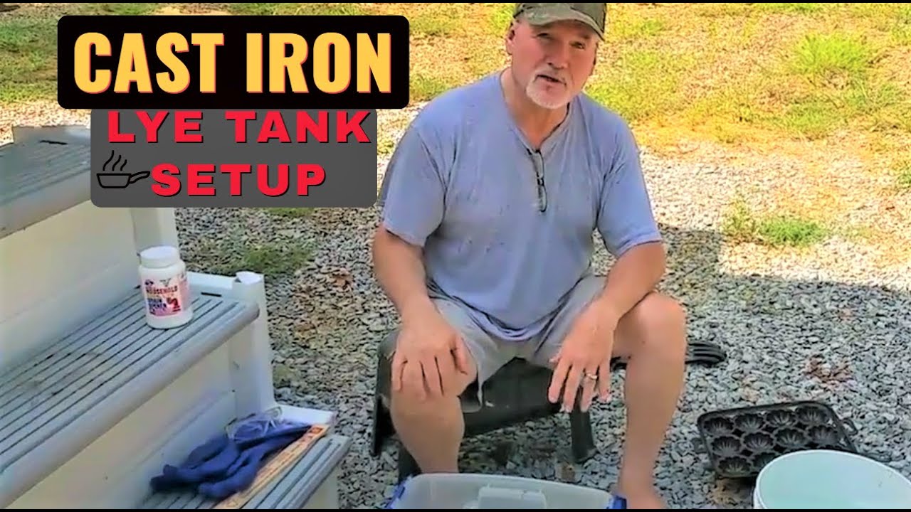 Cast Iron Lye Tank Setup  