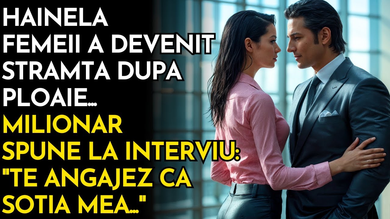 HAINELE EI S-AU STRÂNS DUPĂ PLOAIE LA INTERVIU, MILIONARUL A ANGAJAT-O CA SOȚIE..