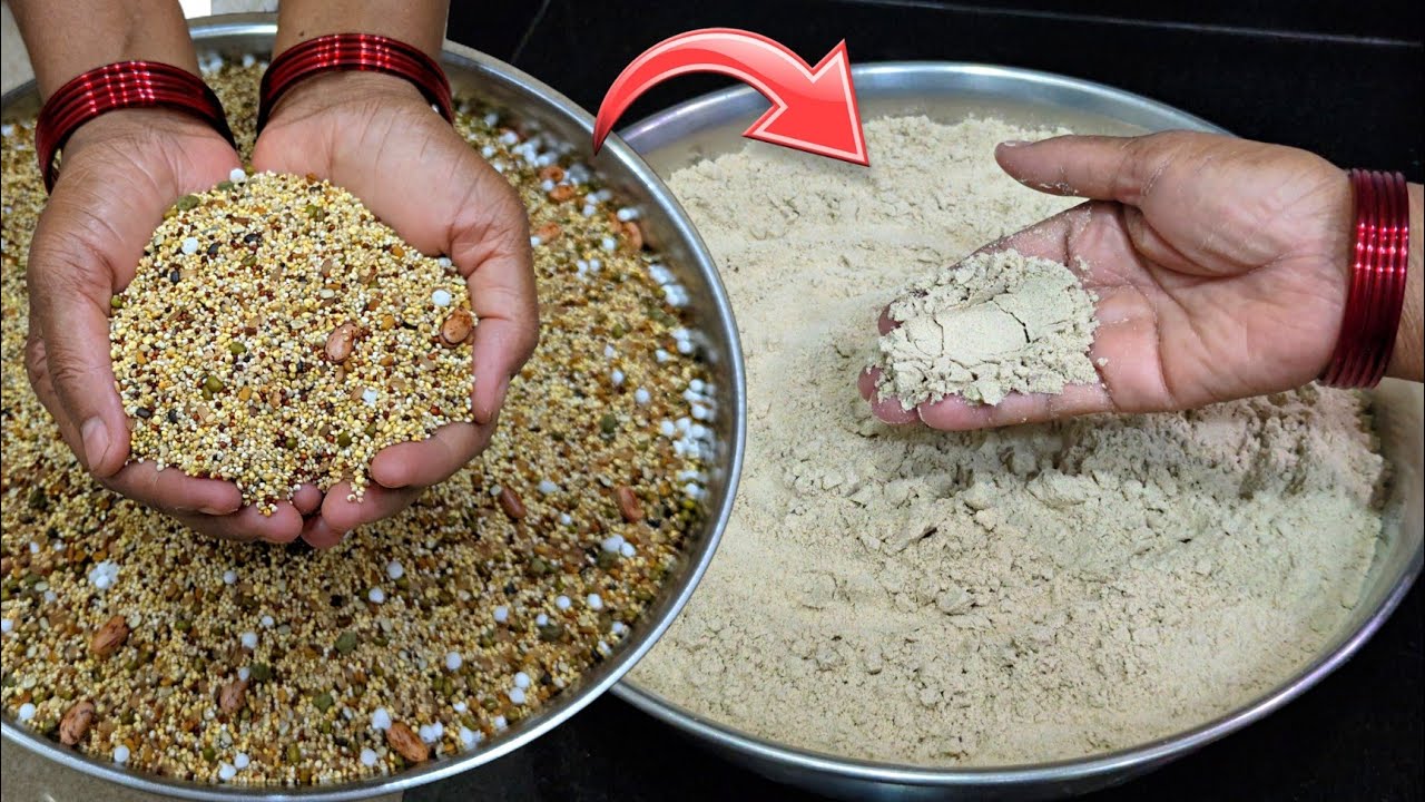 ರಾಗಿ ಮಾಲ್ಟ್ ಪೌಡರ್ | Ragi Malt Powder | Multi grain Malt Powder | Home made protein powder 