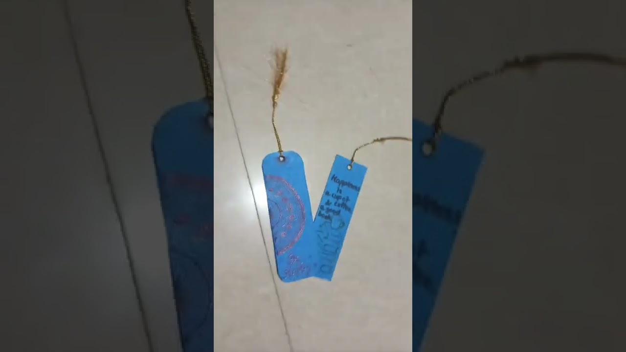 #shorts ||diy book mark ||recycle wedding card ||diy book mark with invitation card