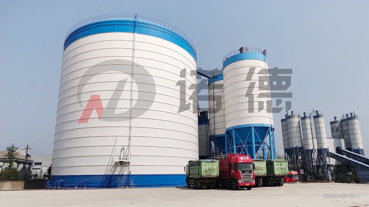 10000 ton steel cement fly ash clinekr silo inside view (silo diameter 28 meters)