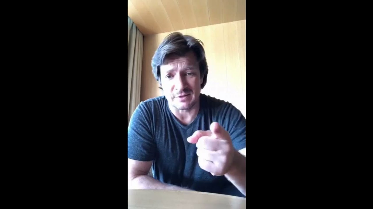 Nathan Fillion's first instagram live