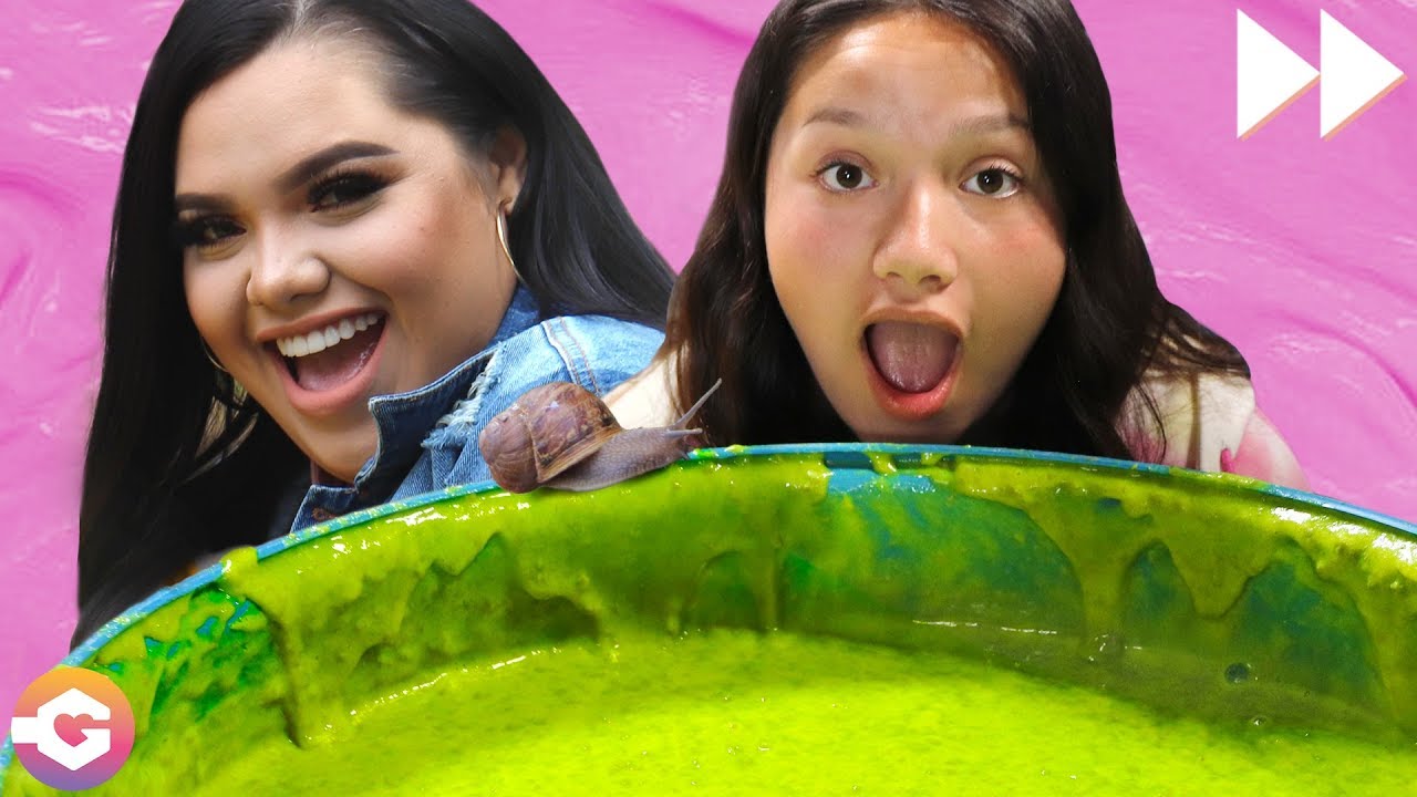 Karina Garcia Sends Her Sister on a Slime Adventure! | Snail Nature Hunt + Surprise Sliming!