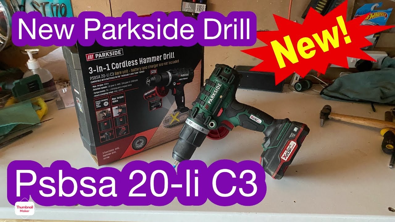 new parkside PSBSA 20-Li C3 cordless drill review + test