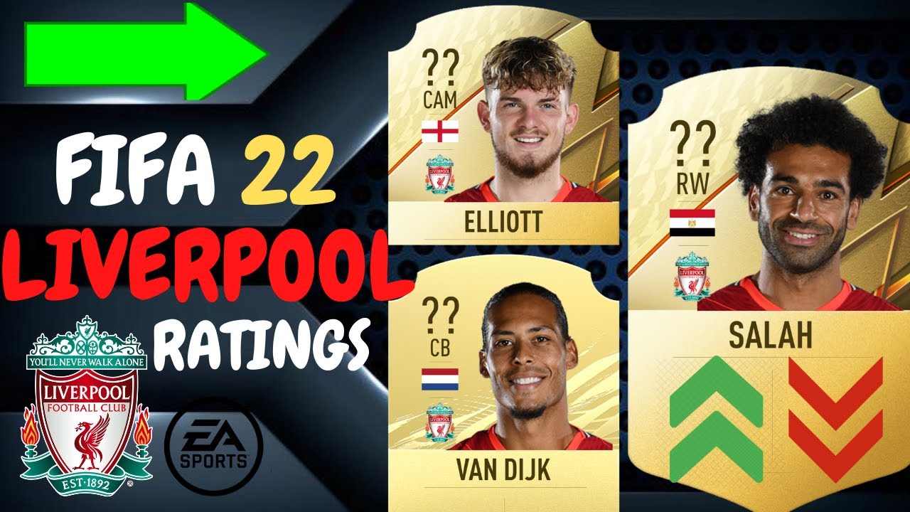 FIFA 22┃LIVERPOOL PLAYER RATINGS PREDICTIONS!!┃FT. SALAH, ELLIOT, VAN DIJK, MANE..... 🔥#FIFA22