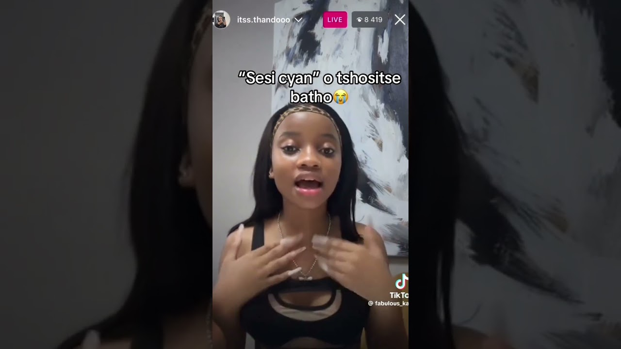 Thando  being scared of cyan after cyan made paballo apologies 😭😹