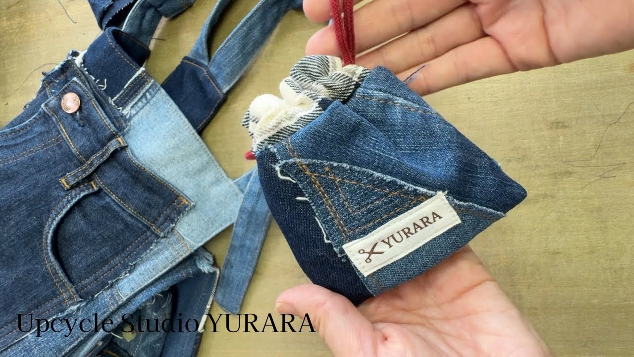 Thank-You Pouch Made from Upcycled Denim｜心を込めたノベルティ巾着袋の制作過程 2025年7月21日