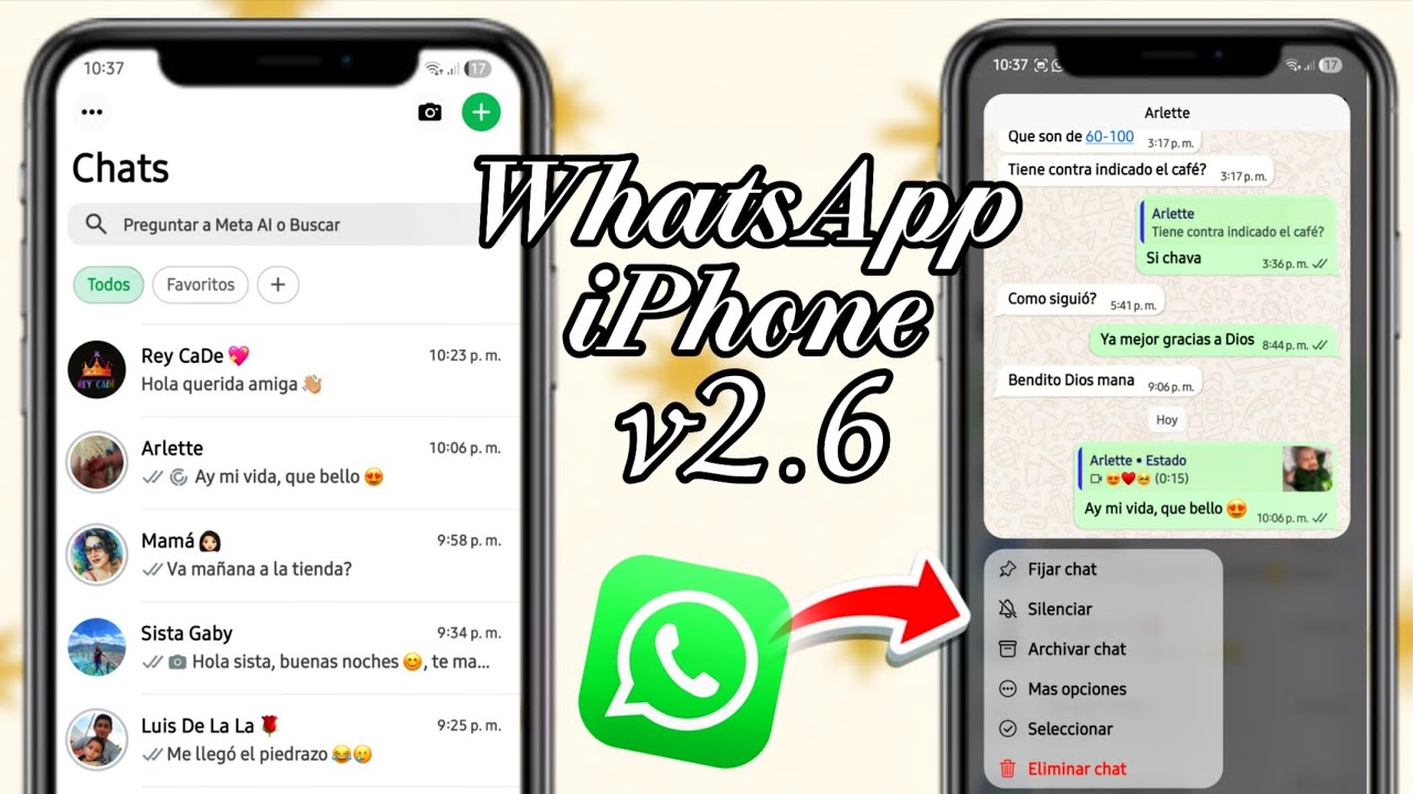 WhatsApp Estilo iPhone ACTUALIZADO | MB iOS v2.6